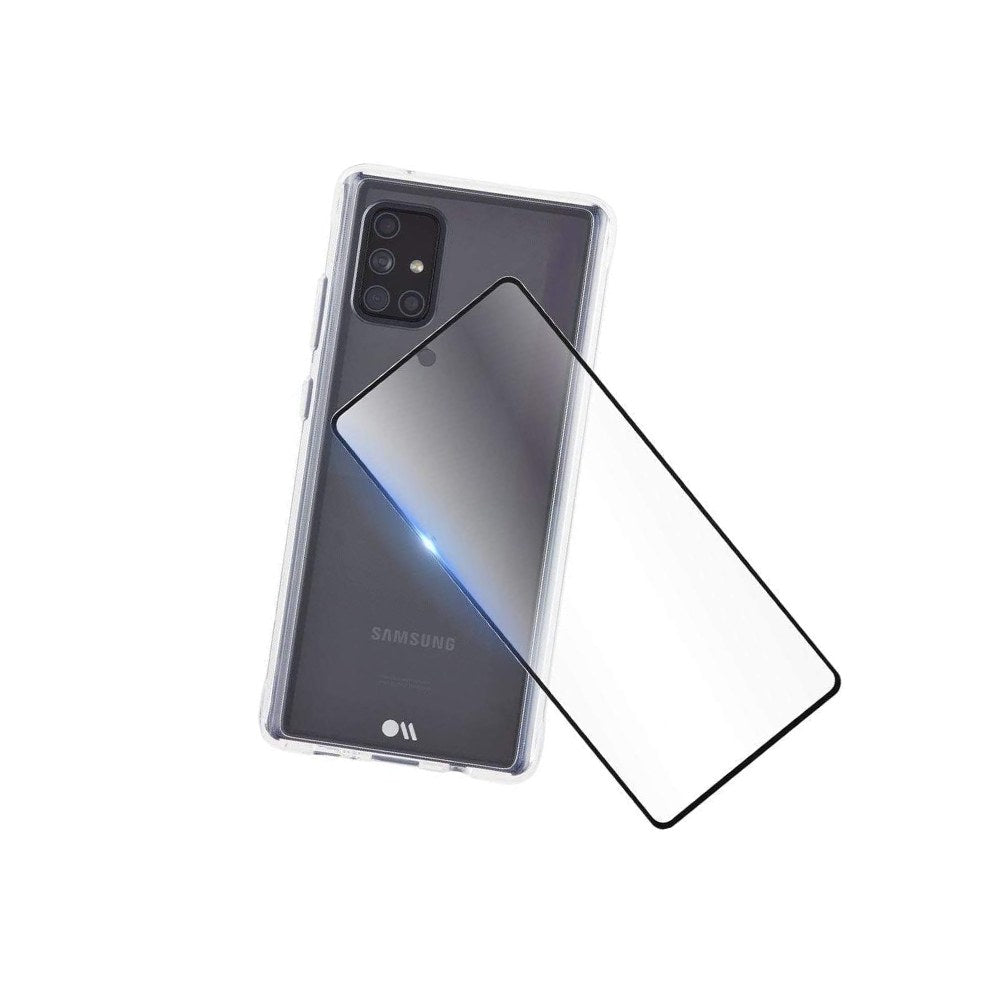 Case-Mate - Samsung Galaxy A71 5g Uw Case + Glass Screen Protector Bundle - Tough - Black - 846127198394