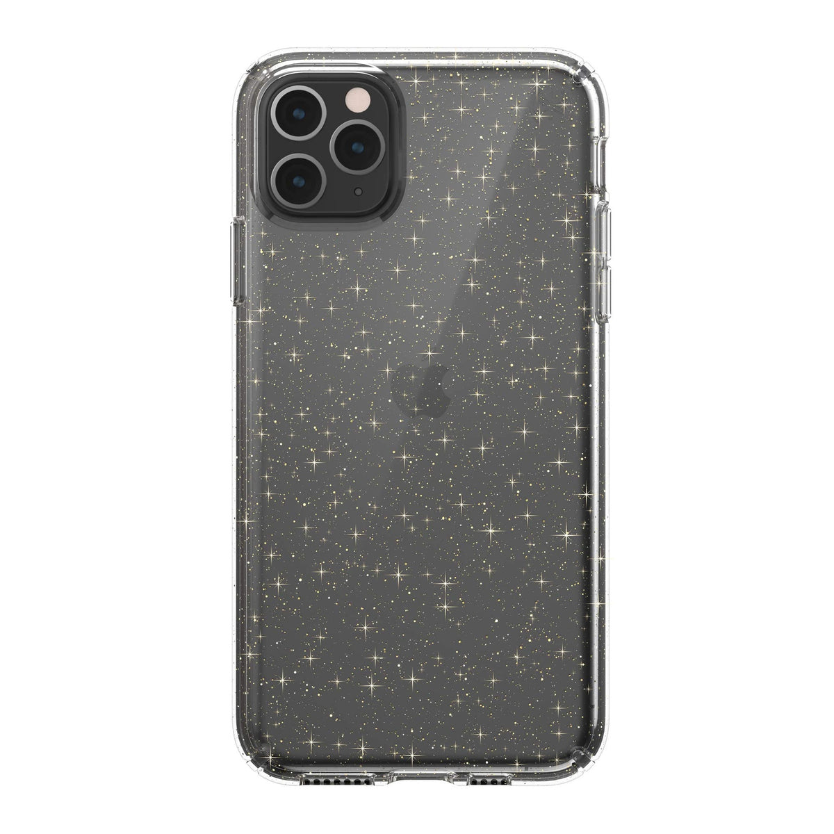 Speck Iphone 11 Pro Max Case - Presidio Clear + Glitter - Protective Ultra Thin Slim Hard Anti Scratch Cover, Clear/Gold Glitter (130027-5636) - 267673