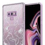 Kate Spade New York Protective Hardshell Case For Samsung Galaxy Note9 - Blossom Pink/Gold With Gems - 191058077967