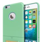 Seidio Surface With Metal Kickstand Case For Iphone 6 Plus/6s Plus [Slim Case] - Non-Retail Packaging - Mint/Blue - 849718014035