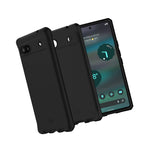 Itskins Hybrid R Silk Protective Case Pixel 6A Black Slim Shockproof