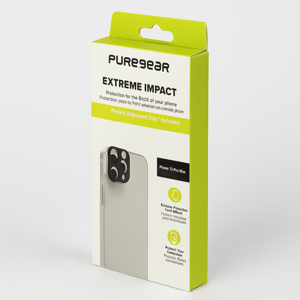 Puregear Extreme Impact Camera/Backside Protector For Iphone 12 Pro Max Clear