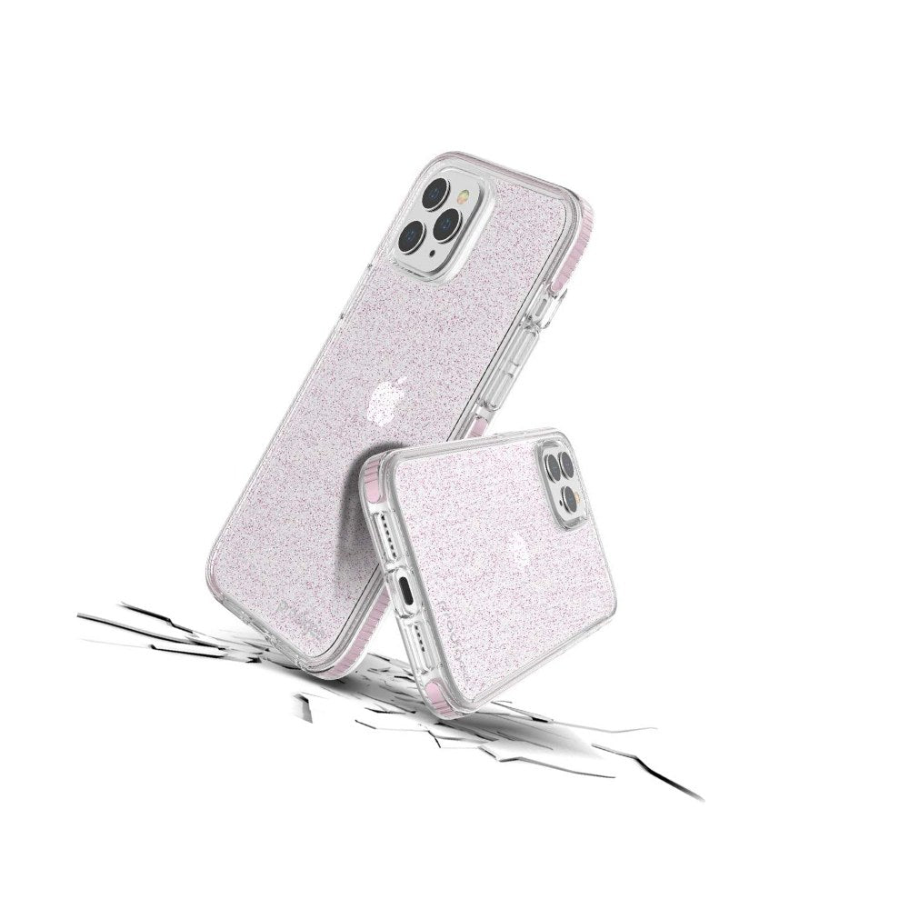 Prodigee Superstar Rose|Iphone 12 Pro Max | Sparkle Glitter |Military Grade Drop Tested|Wireless Charging Compatible| Shockproof | 6.7 Inch - 810023951292