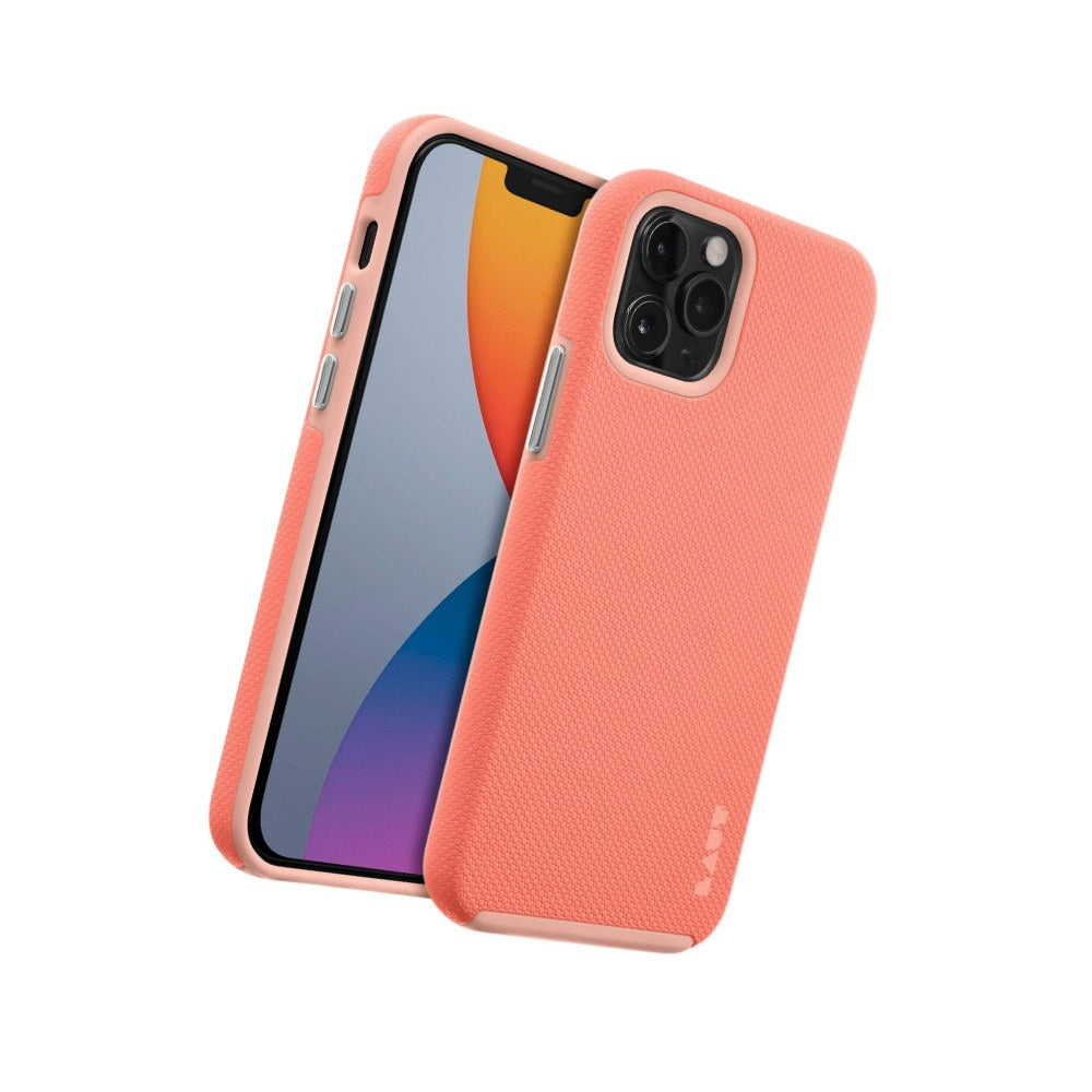 Laut - Shield Case Compatible With Iphone 12 Mini | Ultra Durable Double Layer | 13ft./4m Impact Protection| Easy-Grip Casing • Coral - 4895206918404