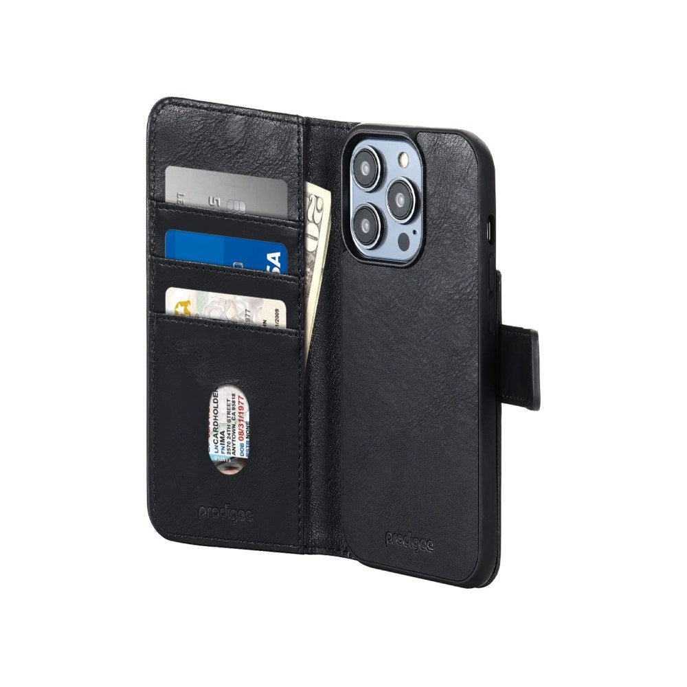Prodigee Iphone 15 Pro Max Folio + Mag Wallet|Card And Money Holder 2 In 1| Stand Flip Cover|Droptested |Dual Layer Cover| Wireless Charging Compatible| Shockproof |6.7 Inch | - 810023954712