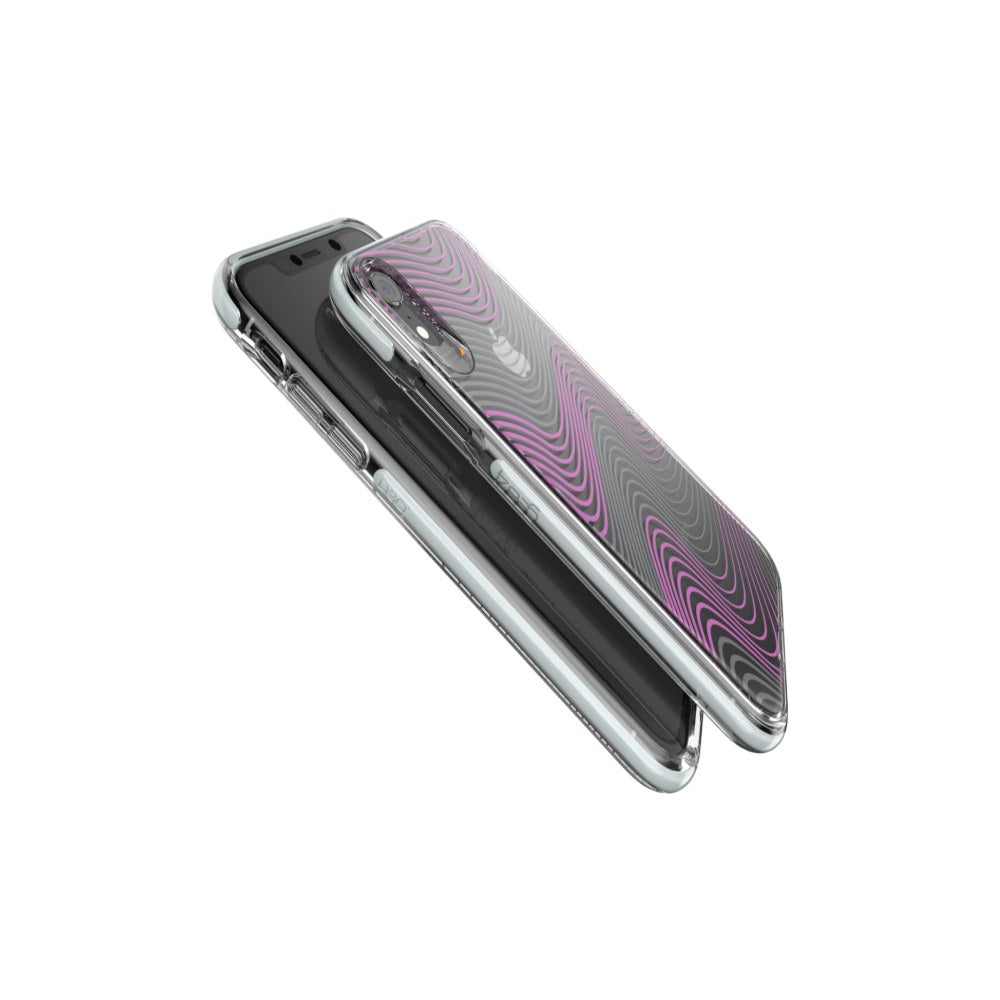 Gear4 Victoria D30 Case For Iphone Xr - Fabric (Purple/Clear) - 4895200205647