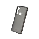 Itskins Spectrum // Clear Protective Phone Case Compatible With Moto G Stylus (2020), Slim Hybrid Case, Anti-Yellowing, And Heavy Duty Shockproof Cover, Military Phone Case - Smoke - 888842784056