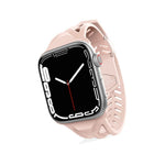 Itskins Spectrum // Strap For Apple Watch Series Se 6/5/4 (40mm), Soft Silicone Wristband Replacement Strap, Sport Band Compatible With Apple Watch Bands - Light Pink - 888842968739