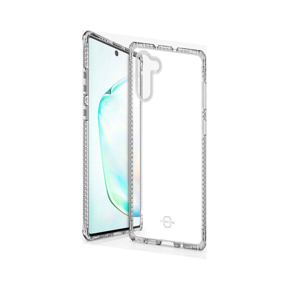 Itskins Spectrum Clear Protective Phone Case Compatible With Samsung Galaxy Note10, Slim Hybrid Case, Anti-Yellowing, And Heavy Duty Shockproof Cover, Military Phone Case | Transparent - 4894465049089