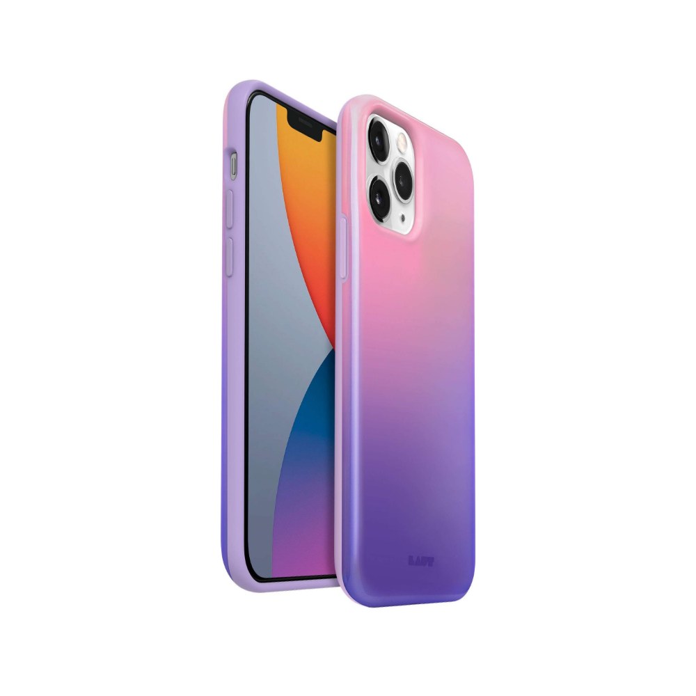 Laut - Huex Fades Case Compatible With Iphone 12 Mini | Holographic Finish | 13ft./4m Impact Protection| Color Fade Design • Lilac - 4895206917834