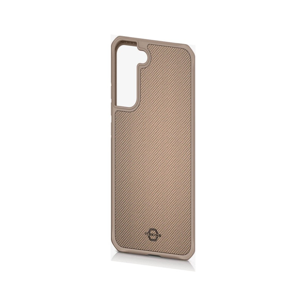 Itskins Hybrid Ballistic Protective Phone Case Compatible With Galaxy S22 5g, Slim Hybrid Case, Anti-Slip, Heavy Duty Shockproof Cover, Military Phone Case | Sand - 888842940414