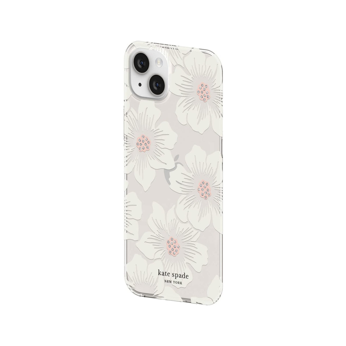 Kate Spade New York Protective Hardshell Case Compatible With Apple Iphone 14 Plus - Hollyhock Floral Clear - 650450081786