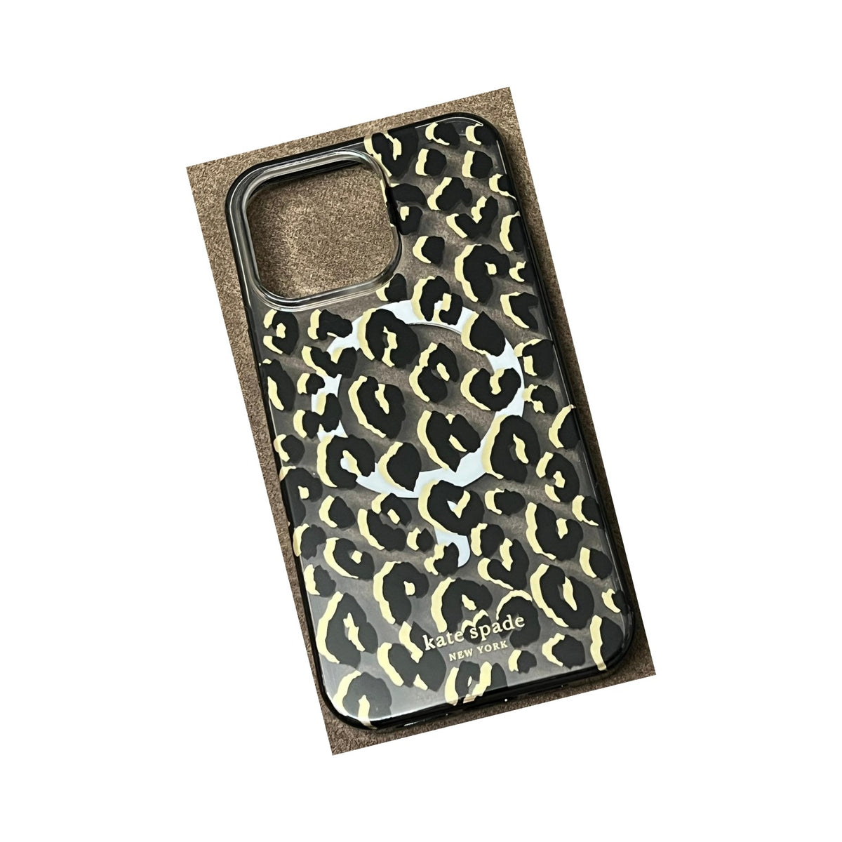 Kate Spade New York Protective Hardshell Case Compatible With Magsafe For Apple Iphone 14 Pro Max - City Leopard Black [Ksiph-237-Ctlb] - 650450082349