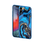 Laut - Mineral Glass For Iphone Xs Max | 9h Super Tough Tempered Glass | Anti-Scratch | Compatible With Wireless Chargers (Mineral Blue) - 4895206907200