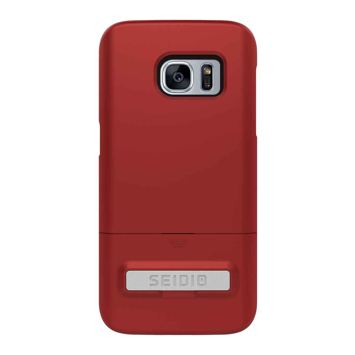 Seidio Surface With Metal Kickstand Case For Samsung Galaxy S7 [Slim Case] - Non-Retail Packaging - Dark Red/Black -