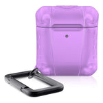 Itskins Spectrum Frost For Airpods, Shockproof Protective Case Compatible With Apple Airpods, Supports Wireless Charging, Front Led Visible - Light Purple - 4894465605469