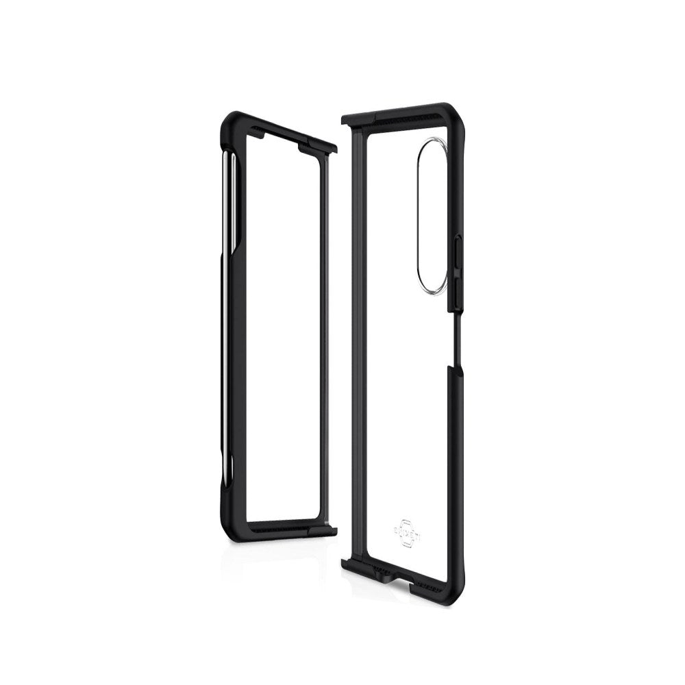 Itskins Hybrid Solid Case For Galaxy Z Fold3 5G Black Transparent