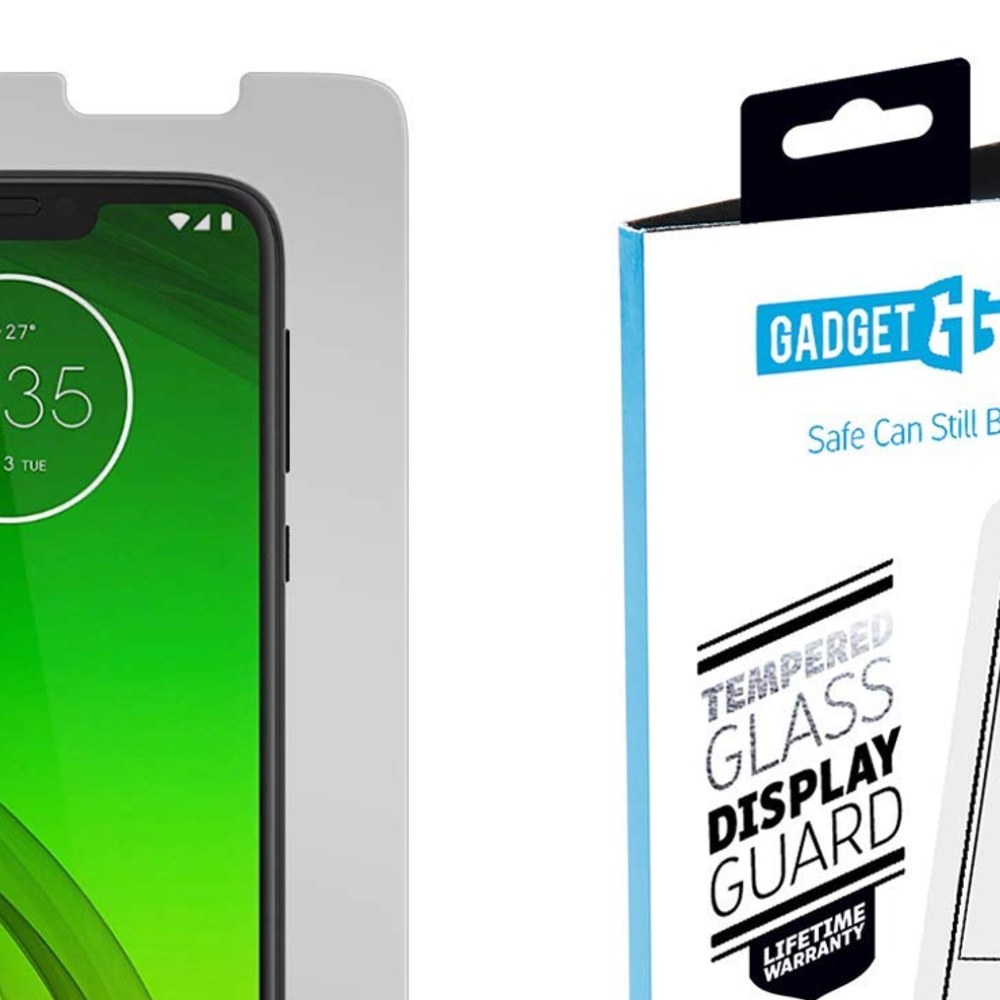 Gadget Guard Black Ice Glass Tempered Glass Screen Protector For The Motorola Moto G7 Power (Clear) - 812401031992