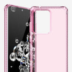 Itskins Spectrum Clear Protective Phone Case Compatible With Samsung Galaxy S20 Ultra, Slim Hybrid Case, Anti-Yellowing, And Heavy Duty Shockproof Cover, Military Phone Case | Light Pink - 4894465481063