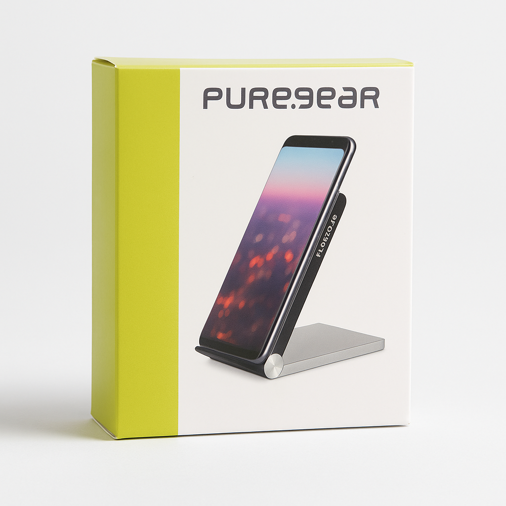 Puregear 10w Fast Wireless Charging Pad With Kickstand Black