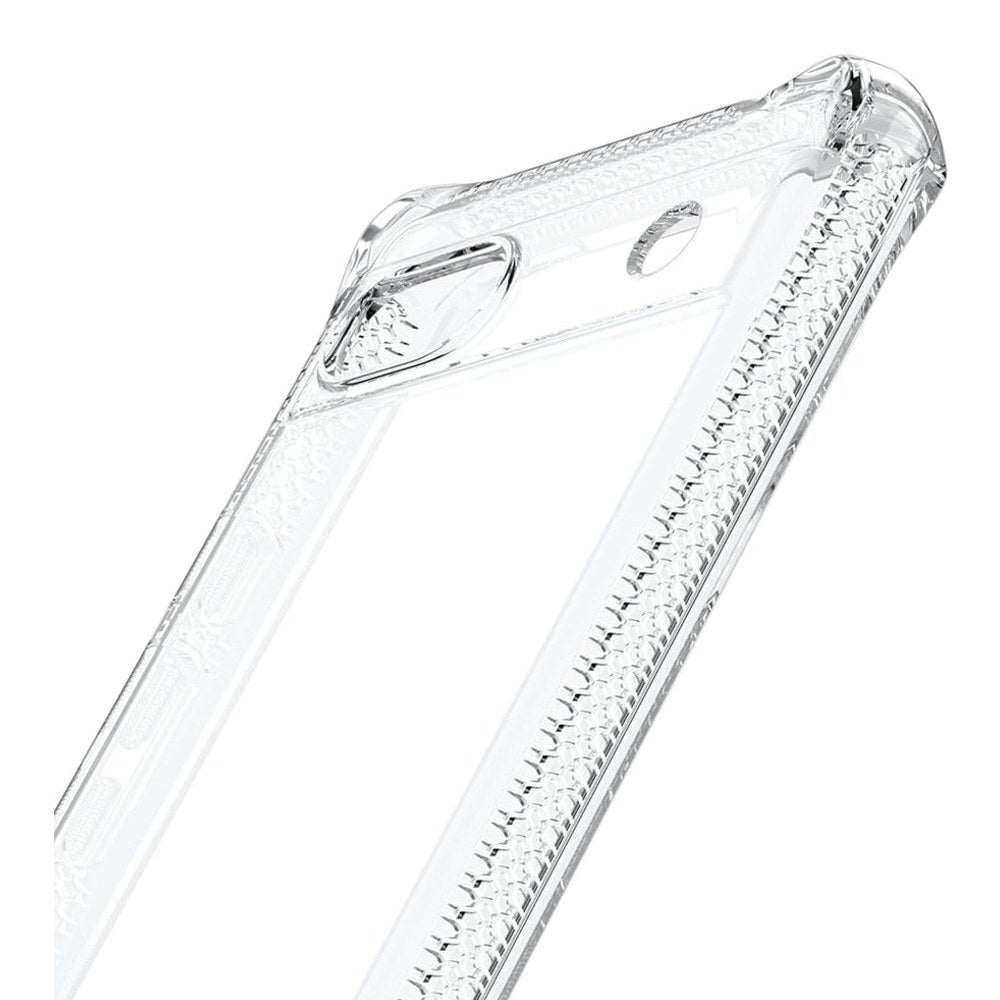Itskins Spectrum // Clear Compatible With Google Pixel 6a, Protective Phone Case, Slim Hybrid Case, Anti-Yellowing, And Heavy Duty Shockproof Cover, Military Phone Case - Transparent - 888842826022