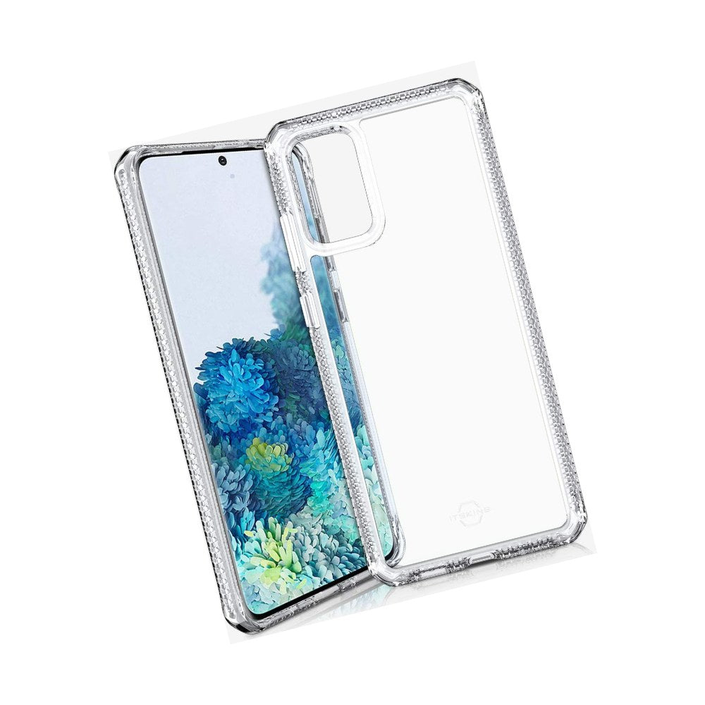 Itskins Hybrid Clear Protective Phone Case Compatible With Samsung Galaxy S20 Plus, Slim Hybrid Case, Anti-Yellowing, And Heavy Duty Shockproof Cover, Military Phone Case |Transparent - 4894465459260