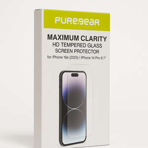 Puregear Maximum Clarity Hd Tempered Glass Screen Protector For Apple Iphone 14 Pro (2022) 6.1", Full Coverage, Case Friendly Fit, Lifetime Replacement (Self Alignment Installation Tray Included)