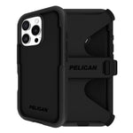Pelican Voyager Iphone 16 Pro Case [Compatible With Magsafe] Rugged Phone Case W/ 18ft Military-Grade Drop Protection - Heavy Duty Phone Cover W/Belt Clip Holster For Iphone 16 Pro - Black - 840171742763