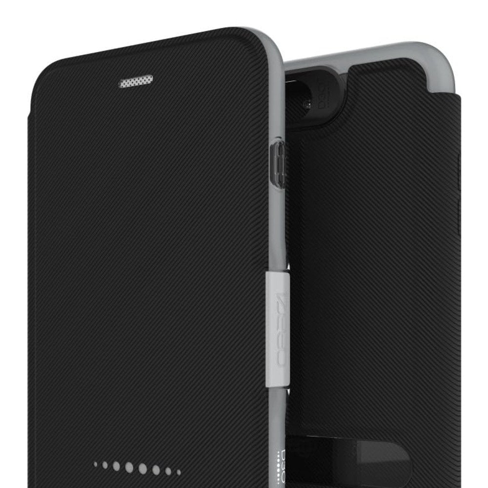 Gear4 Oxford Folio Case With Advanced Impact Protection [ Protected By D3o ], Stand Function, Card Slots, Slim, Tough Design For Iphone 7/8 Plus - 4895200202097