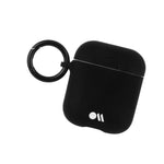 Case-Mate - Airpods Case - Hook Ups - Silicone - Compatible With Apple Airpods Series 1 & 2 - Black - 846127185301