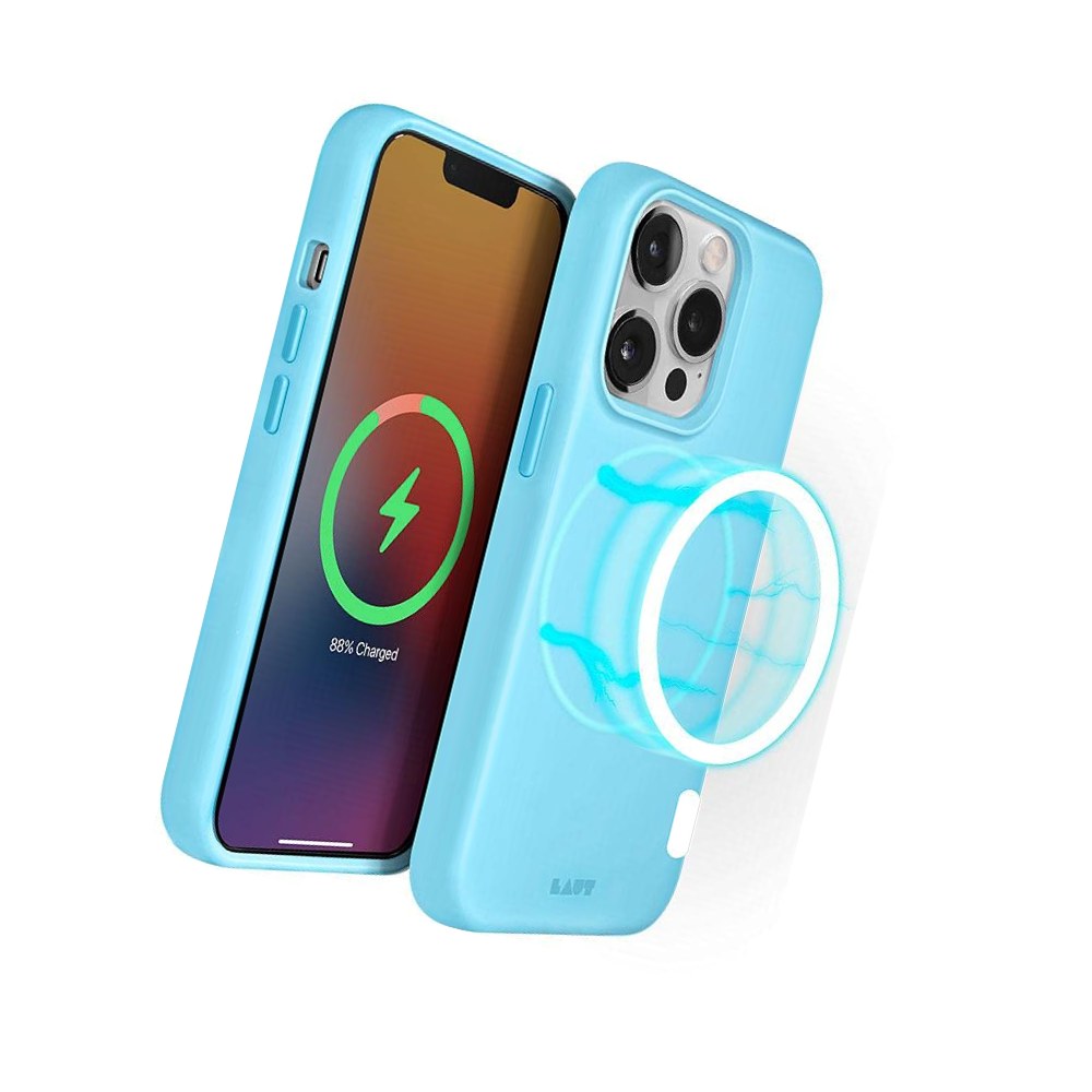 Laut - Huex Pastel Case With Magsafe Compatible With Iphone 13 Pro Max (6.7") | Silky Smooth | Tactile Buttons • Baby Blue - 4895206925709