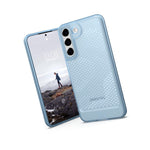 Urban Armor Gear [U] By Uag Designed For Samsung Galaxy S22 Case Clear Blue Cerulean Lucent Slim Fit Lightweight Stylish Transparent Impact Resistant Protective Phone Cover, [6.1 Inch Screen] - 810070368586
