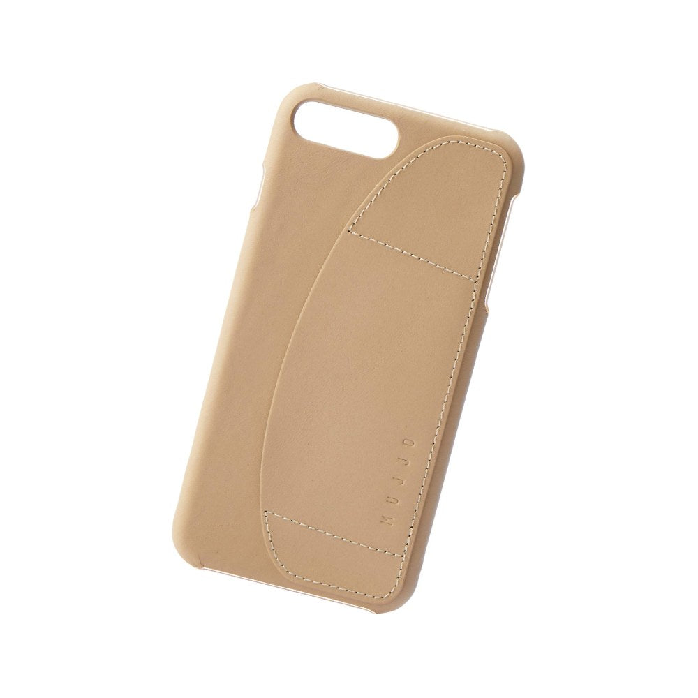 Mujjo Leather Wallet Case Compatible With Iphone 7 Plus & Iphone 8 Plus | 2-3 Card Pocket, 1mm Protective Screen Bezel, Japanese Suede Lining (Champagne) - 8718546171338