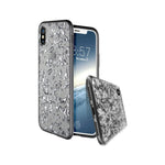 Apple Iphone X (2017) Iphone Xs (2018) Case - Smoke Black | Treasure Series | Transparent Sparkling Glitter Flakes | 2 Meters Military Grade Drop Tested | Scratch Resistant | Shockproof - 5.8 Inch - 818804018714