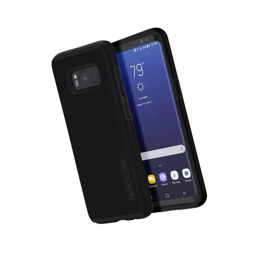 Incipio Dualpro Case For Samsung Galaxy S8+ - Black/Black - 191058013033