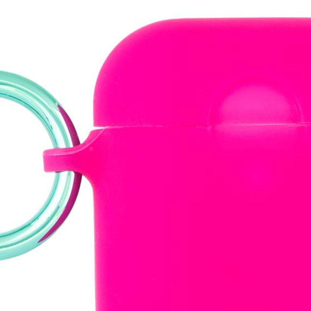 Case-Mate - Airpods Case - Hook Ups - Silicone - Compatible With Apple Airpods Series 1 & 2 - Fuchsia Dark Pink - 846127185325