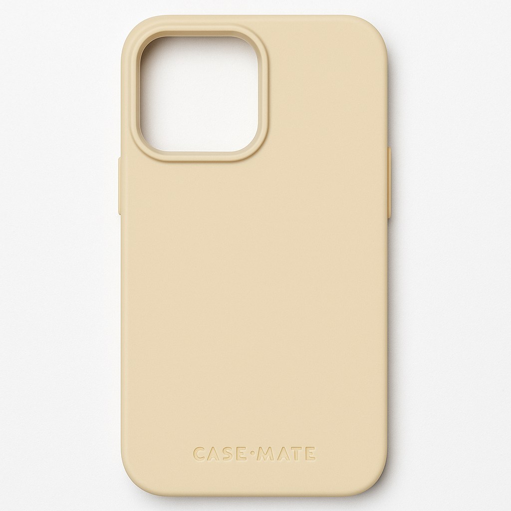 CaseMate iPhone 15 Pro Max Silicone Case MagSafe Beige Drop Protection Cover
