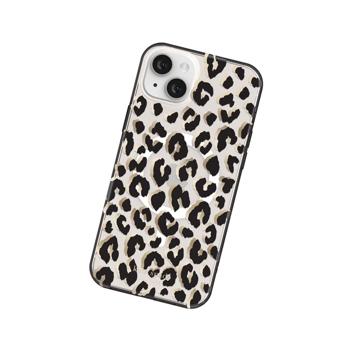 Kate Spade New York Protective Hardshell Case Compatible With Magsafe For Apple Iphone 14 Plus - City Leopard Black [Ksiph-236-Ctlb] - 650450082301