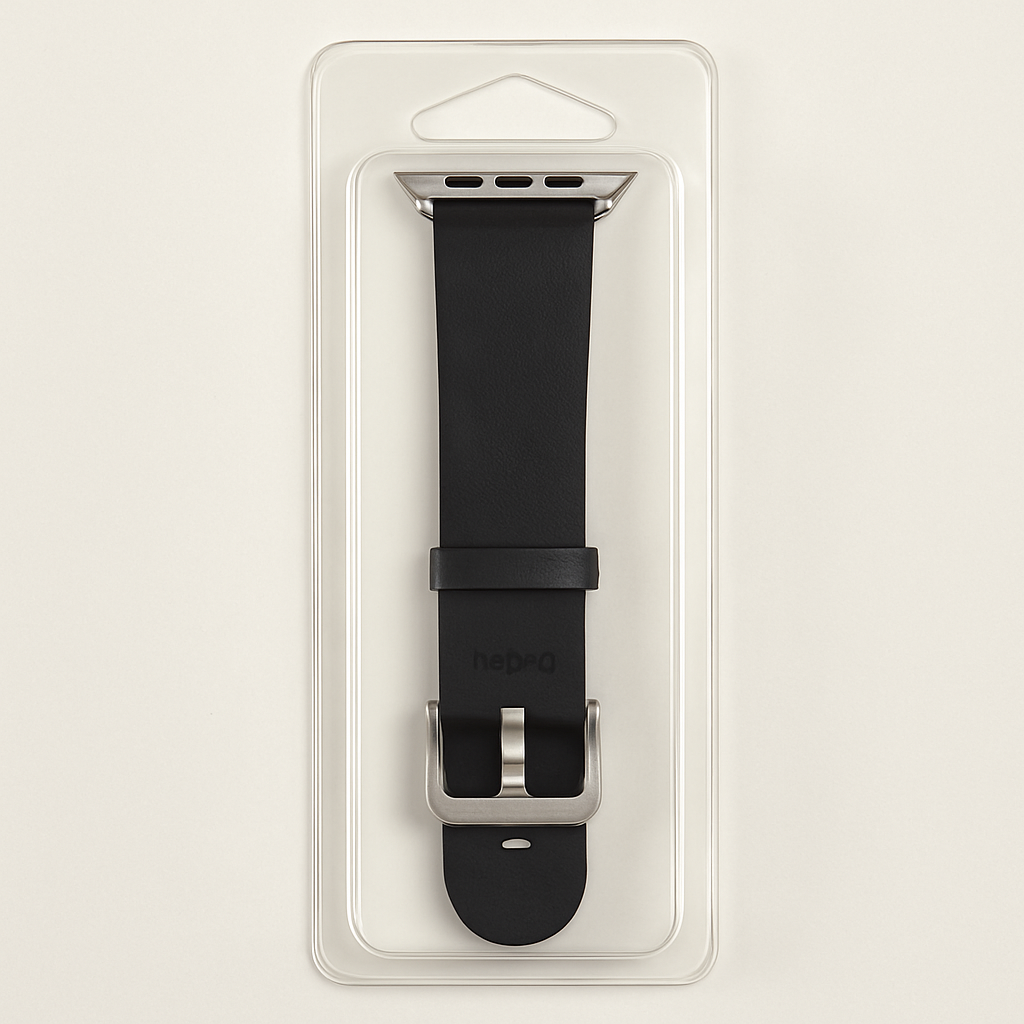 Incipio Apple Watch 38mm Premium Leather Watchband Ebony