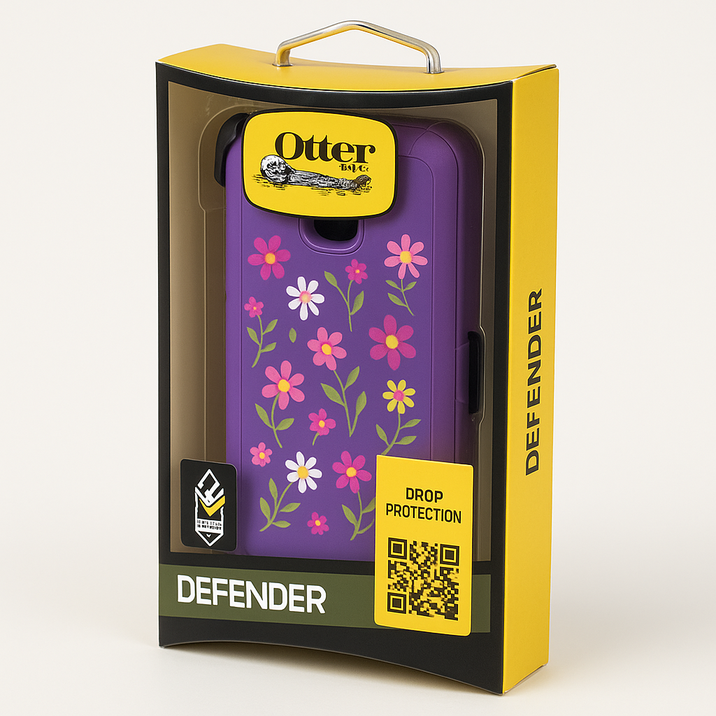 Otterbox Defender Series Case For Motorola Droid Ultra - Retail Packaging - Blue/Purple - 660543023975