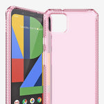 Itskins Spectrum Clear Protective Phone Case Compatible With Google Pixel 4 Xl, Slim Hybrid Case, Anti-Yellowing, And Heavy Duty Shockproof Cover, Military Phone Case | Light Pink - 4894465606121