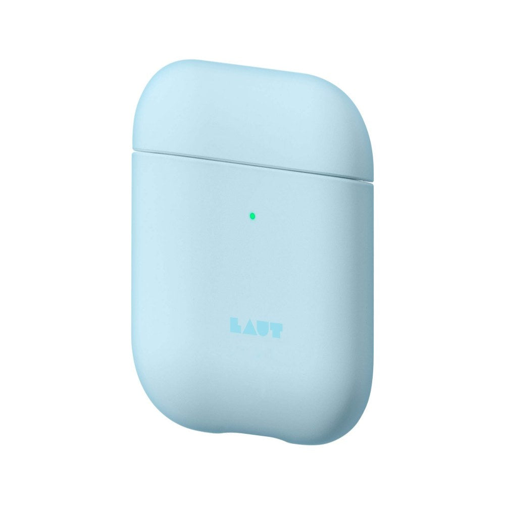 Laut - Huex Pastels For Airpods 2 And 1 Charging Case | Silky Rubber Finish | Ultra Lightweight | Front Led Visible (Baby Blue) - 4895206913096