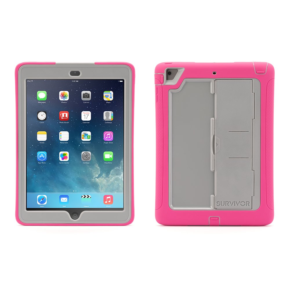 Griffin Survivor Slim Case For Ipad Air - Mineral Grey - 685387391899