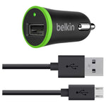 Belkin Mixit Car Charger + Micro Usb Cable, 4 Feet (Black) - 745883662289