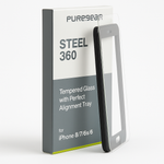 Puregear Steel 360 Tempered Glass W/Perfect Alignment Tray + Pure Pledge Program For Apple Iphone 8/7/6s/6