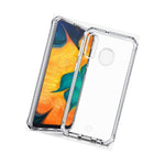 Itskins Spectrum // Clear Protective Phone Case Compatible With Galaxy A20 / Galaxy A30, Slim Hybrid Case, Anti-Yellowing, And Heavy Duty Shockproof Cover, Military Phone Case - Transparent - 4894465779382