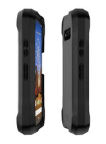 Itskins For Kyocera Duraforce Pro 3 Hybrid R Armor // Frost Protective Phone Case Matte, Anti-Slip, Heavy Duty Shockproof Cover, Hardback Military Phone Case - Black - 888842084590
