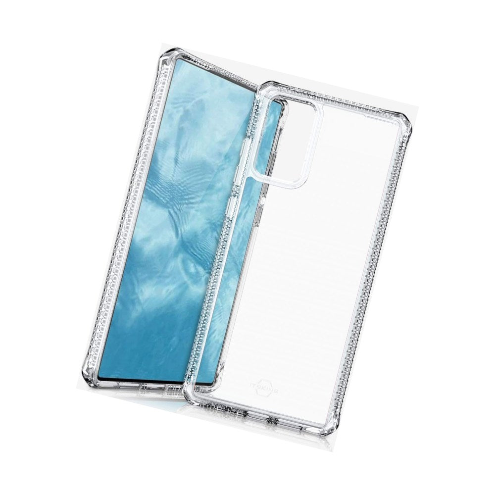 Itskins Hybrid Clear Protective Phone Case Compatible With Samsung Galaxy Note 20, Slim Hybrid Case, Anti-Yellowing, And Heavy Duty Shockproof Cover, Military Phone Case |Transparent - 4894465011673