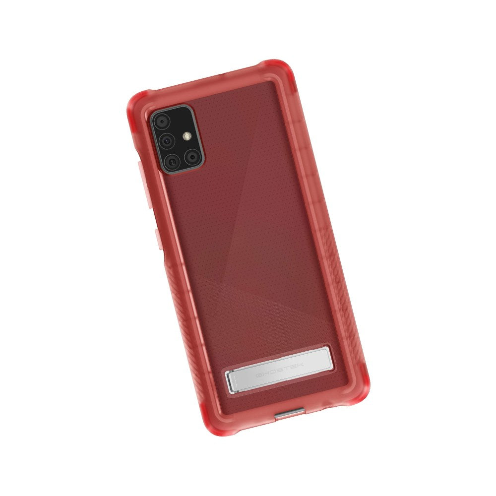 Ghostek Covert Galaxy A51 Case Clear With Kickstand Super Slim Fit Shockproof Design With Scratch Resistant Back And Anti Slip Hand Grip Wireless Charging Compatible 2020 Galaxy A51 (6.5 Inch) - Pink - 811663036530