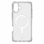 Itskins Hybrid R // Clear Magnetic Protective Phone Case For Iphone 16 Plus, Compatible With Magsafe, Slim Hybrid Case, Anti-Yellowing, Military Shockproof Cover - Transparent - 888842249715